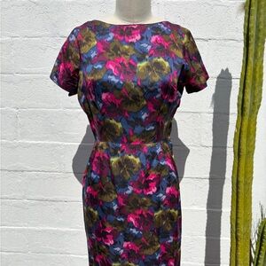 Vintage 1960’s Floral Print Women's Dress ~ Mode O' Day Label